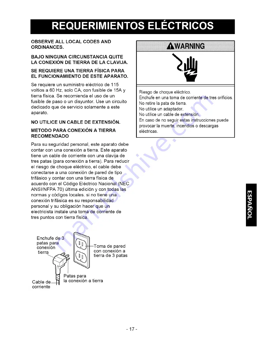 Kenmore 580.74109 Owner'S Manual Download Page 17