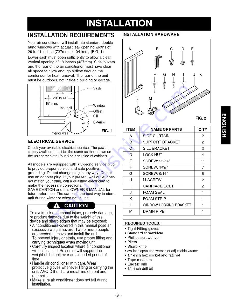 Kenmore 580.74184 Owner'S Manual Download Page 5