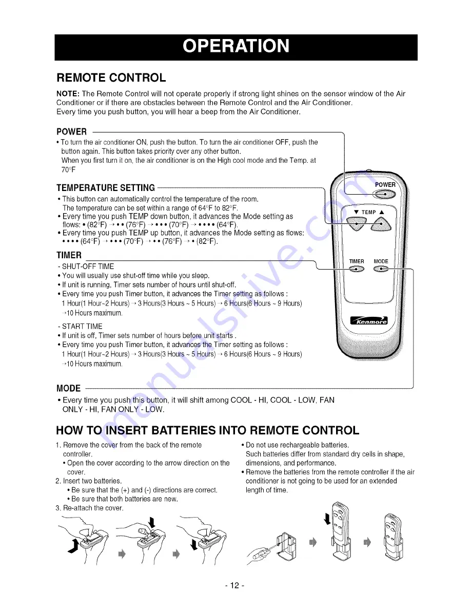 Kenmore 580.74184 Скачать руководство пользователя страница 12