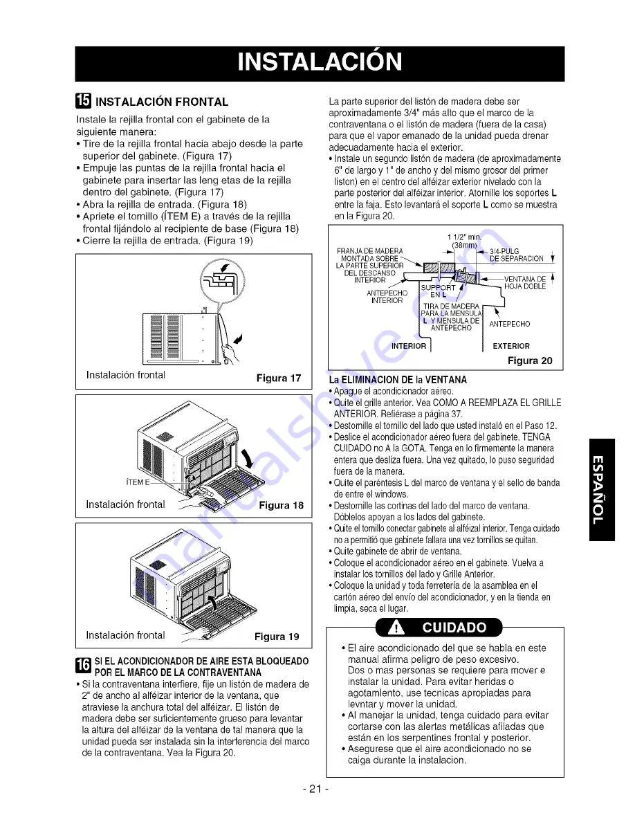 Kenmore 580.74184 Owner'S Manual Download Page 21