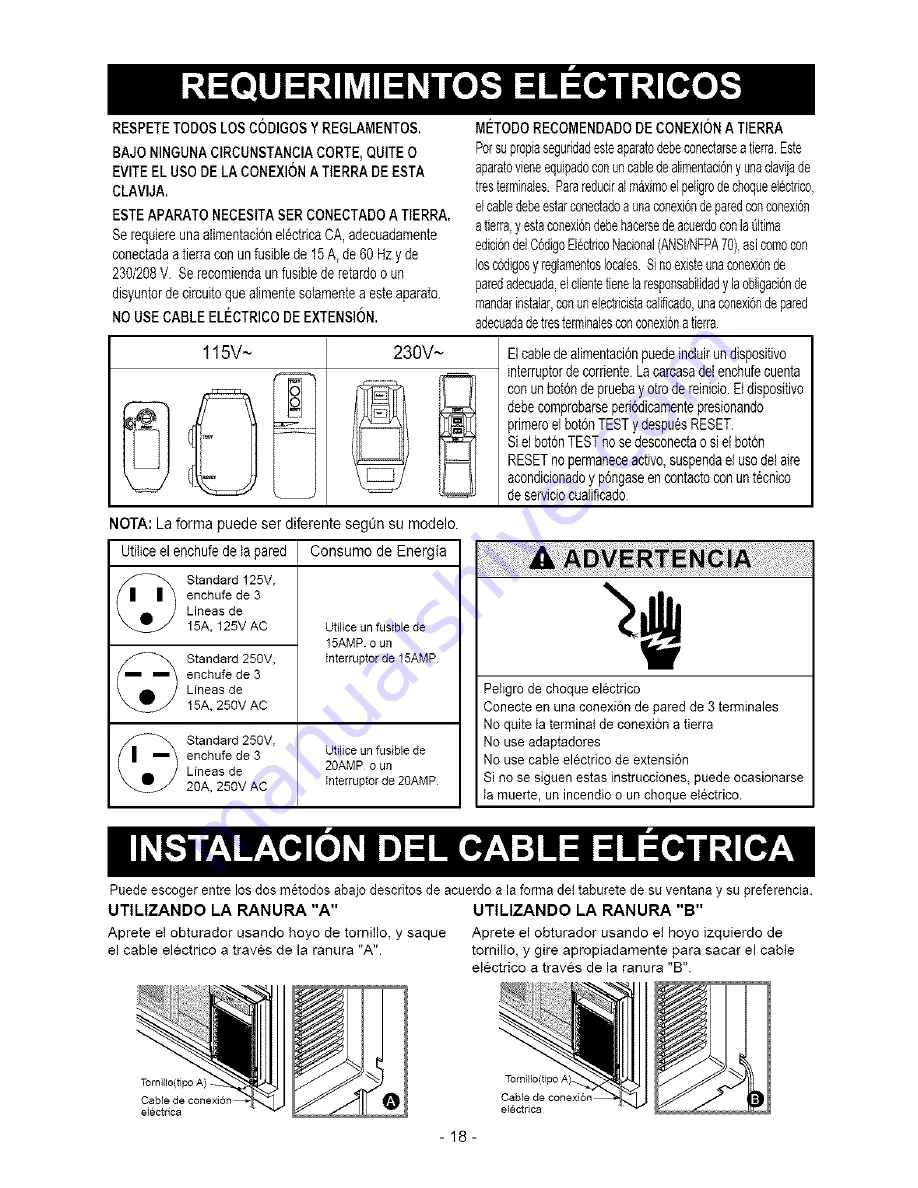 Kenmore 580. 75063 Owner'S Manual Download Page 18