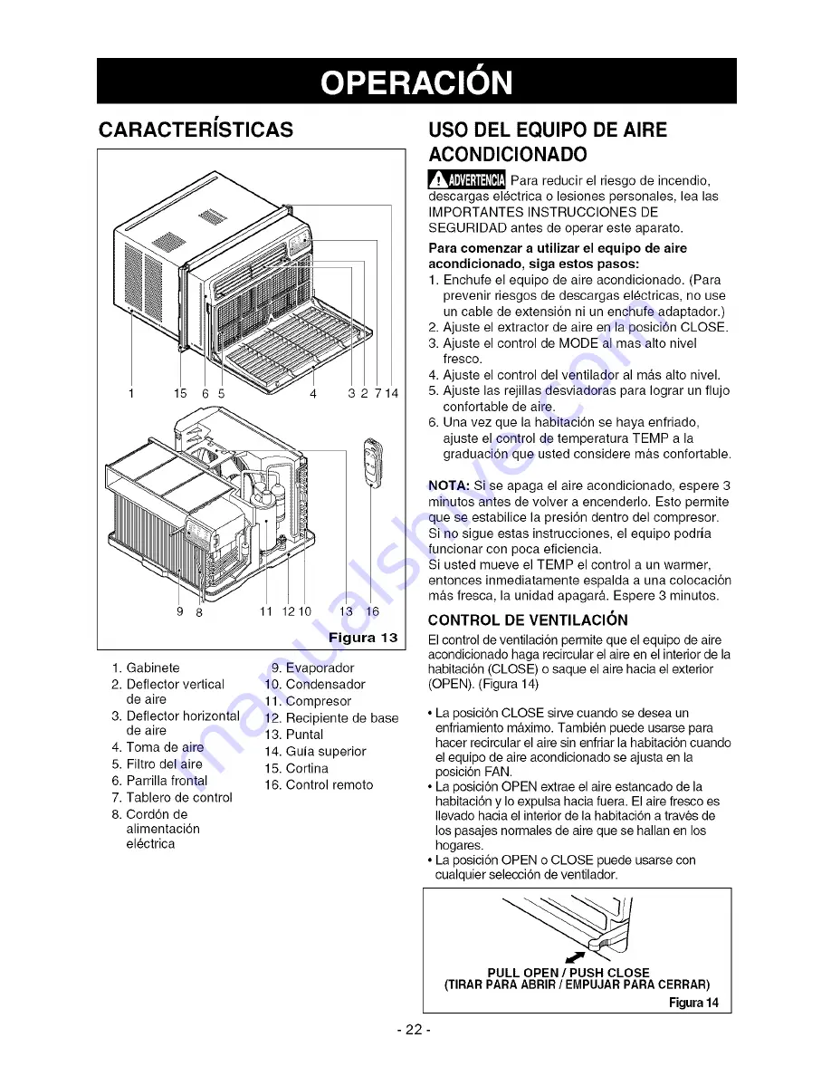 Kenmore 580.75080 Owner'S Manual Download Page 22