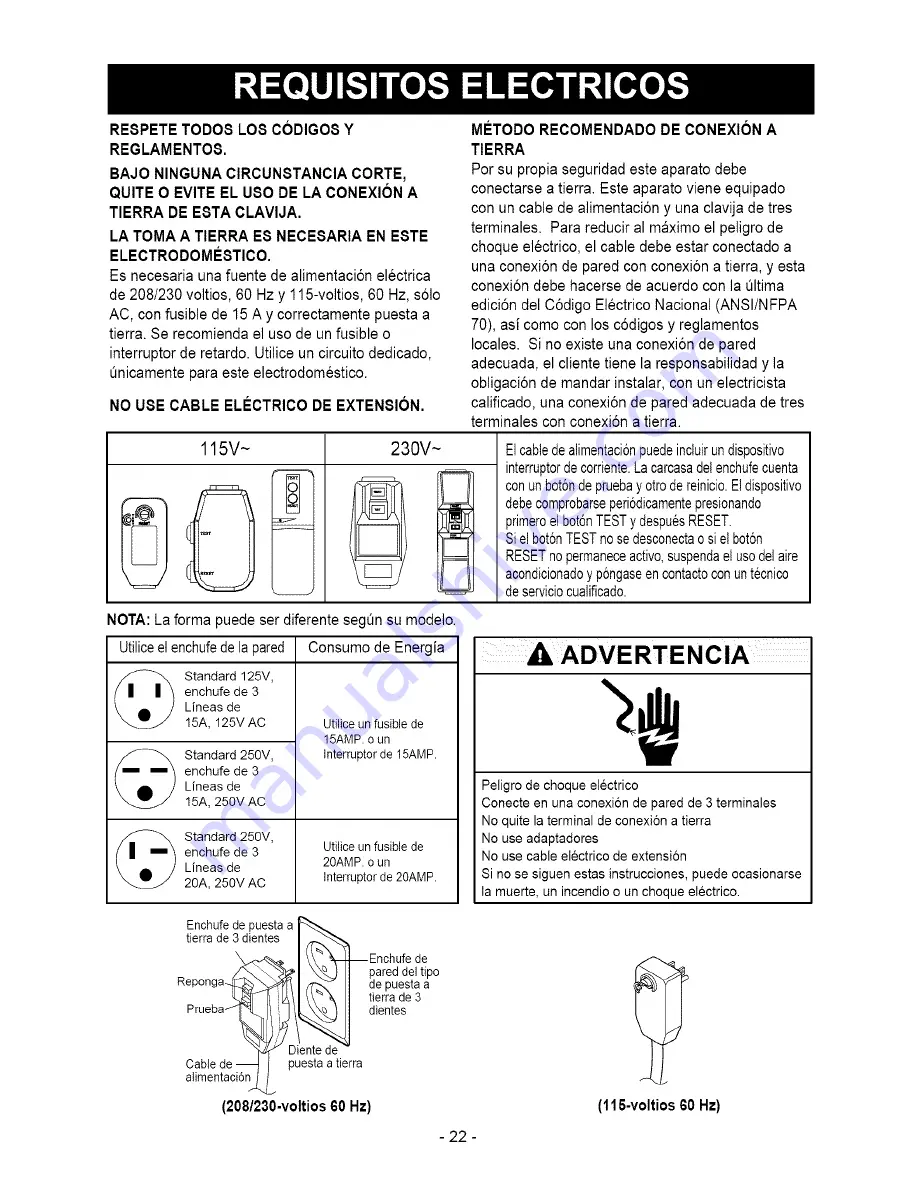 Kenmore 580.76105 Скачать руководство пользователя страница 22