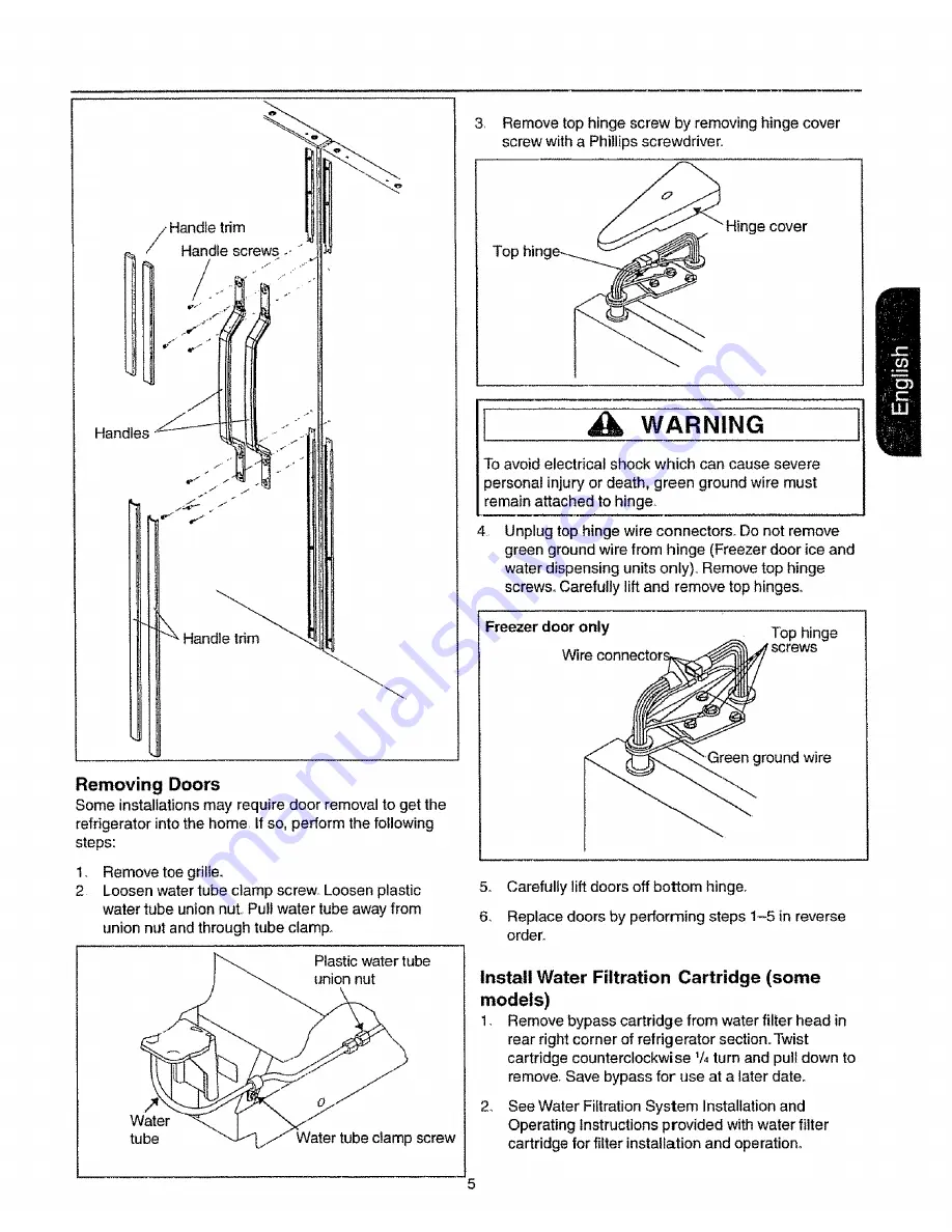 Kenmore 58392 Use And Care Manual Download Page 5