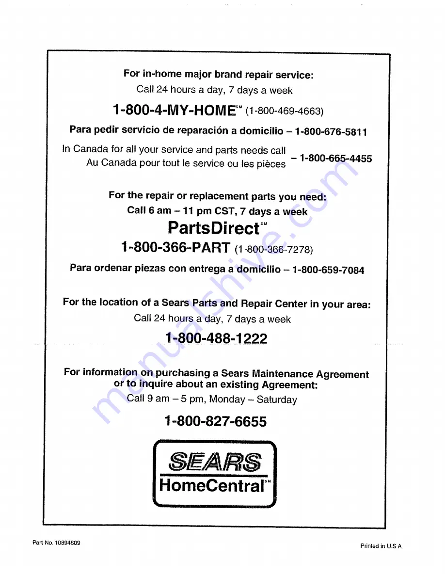 Kenmore 58392 Use And Care Manual Download Page 76