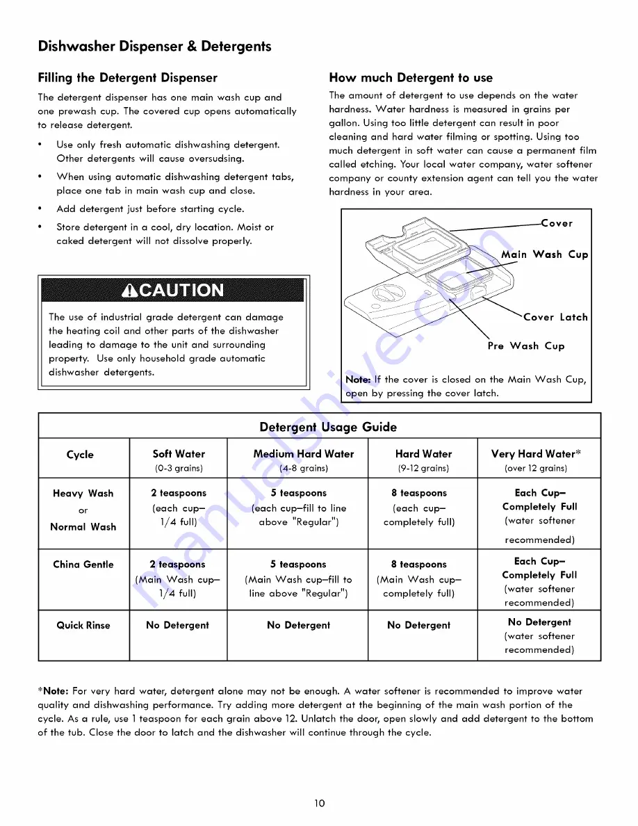 Kenmore 587.1541 Series Use & Care Manual Download Page 10