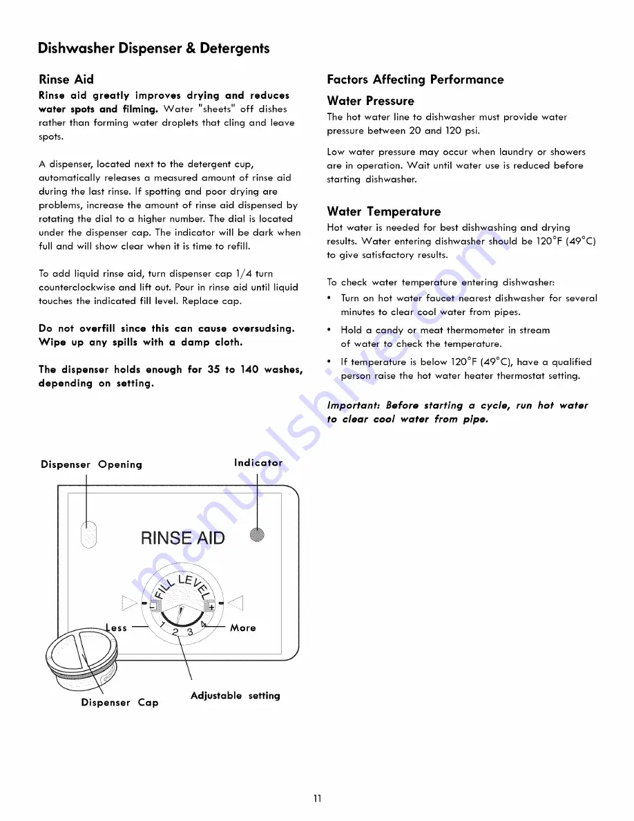 Kenmore 587.1541 Series Use & Care Manual Download Page 11