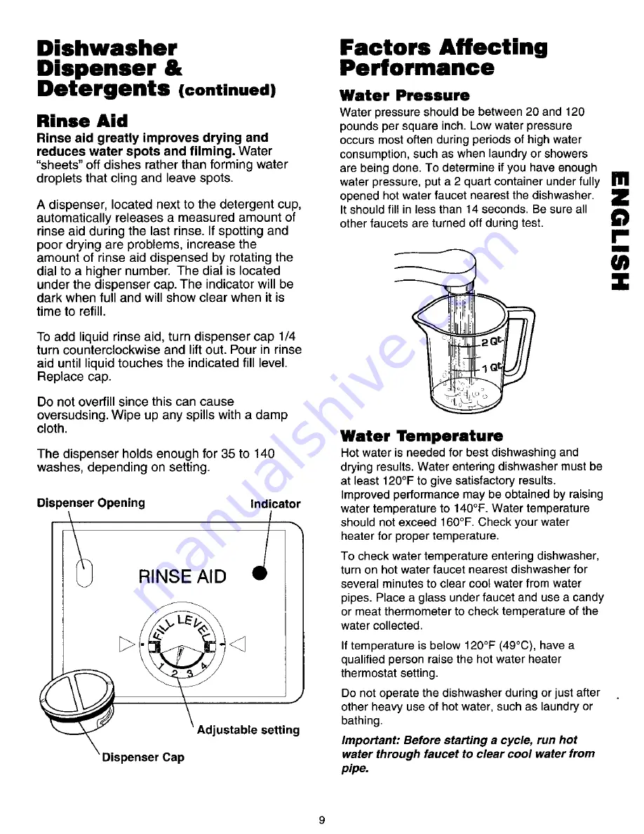 Kenmore 587.17245 Use & Care Manual Download Page 9