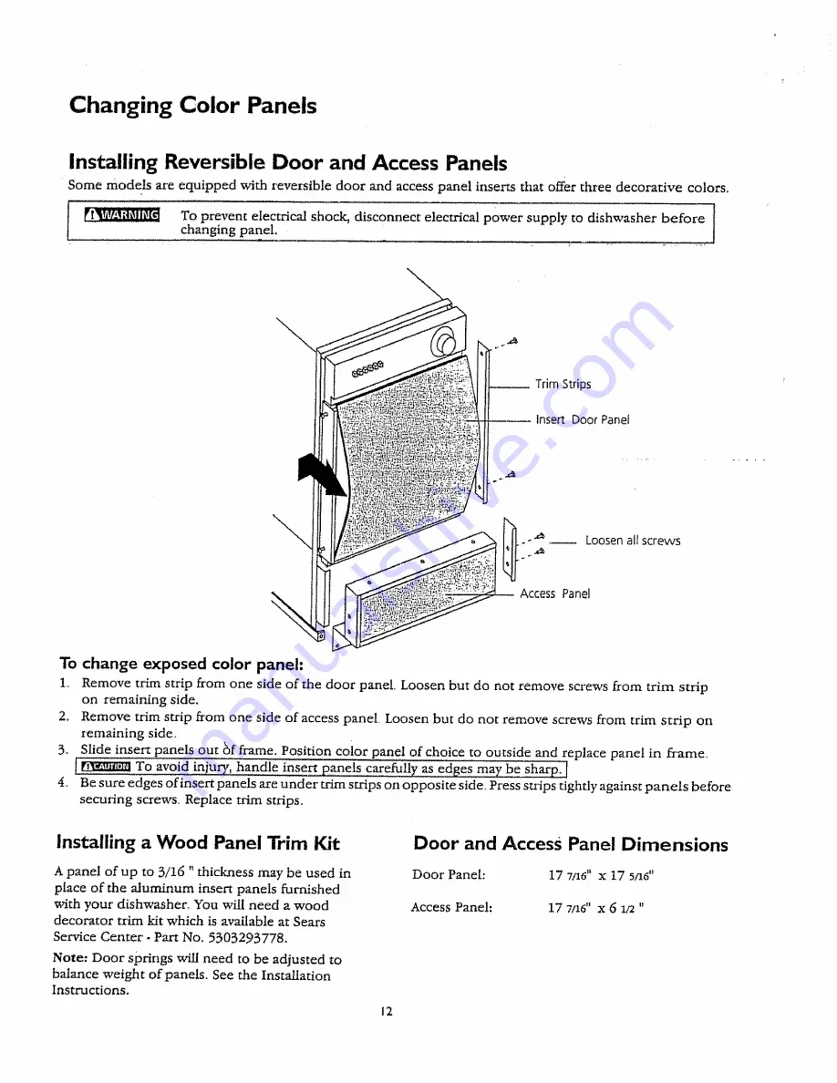 Kenmore 5871434969 Owner'S Manual Download Page 12