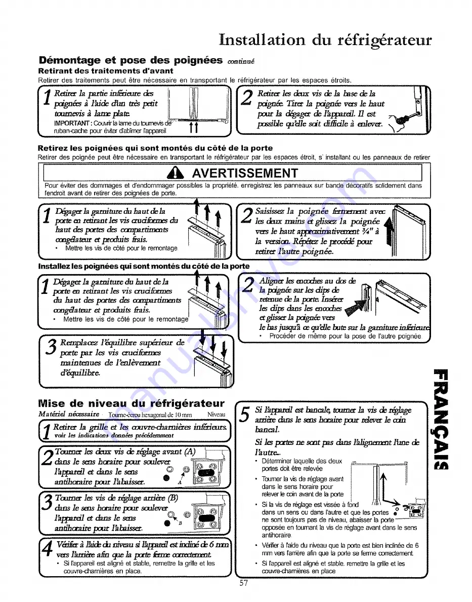 Kenmore 596.500012100 Use & Care Manual Download Page 57