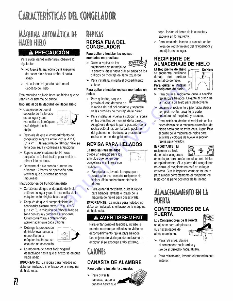 Kenmore 596.500021 Use And Care Manual Download Page 72