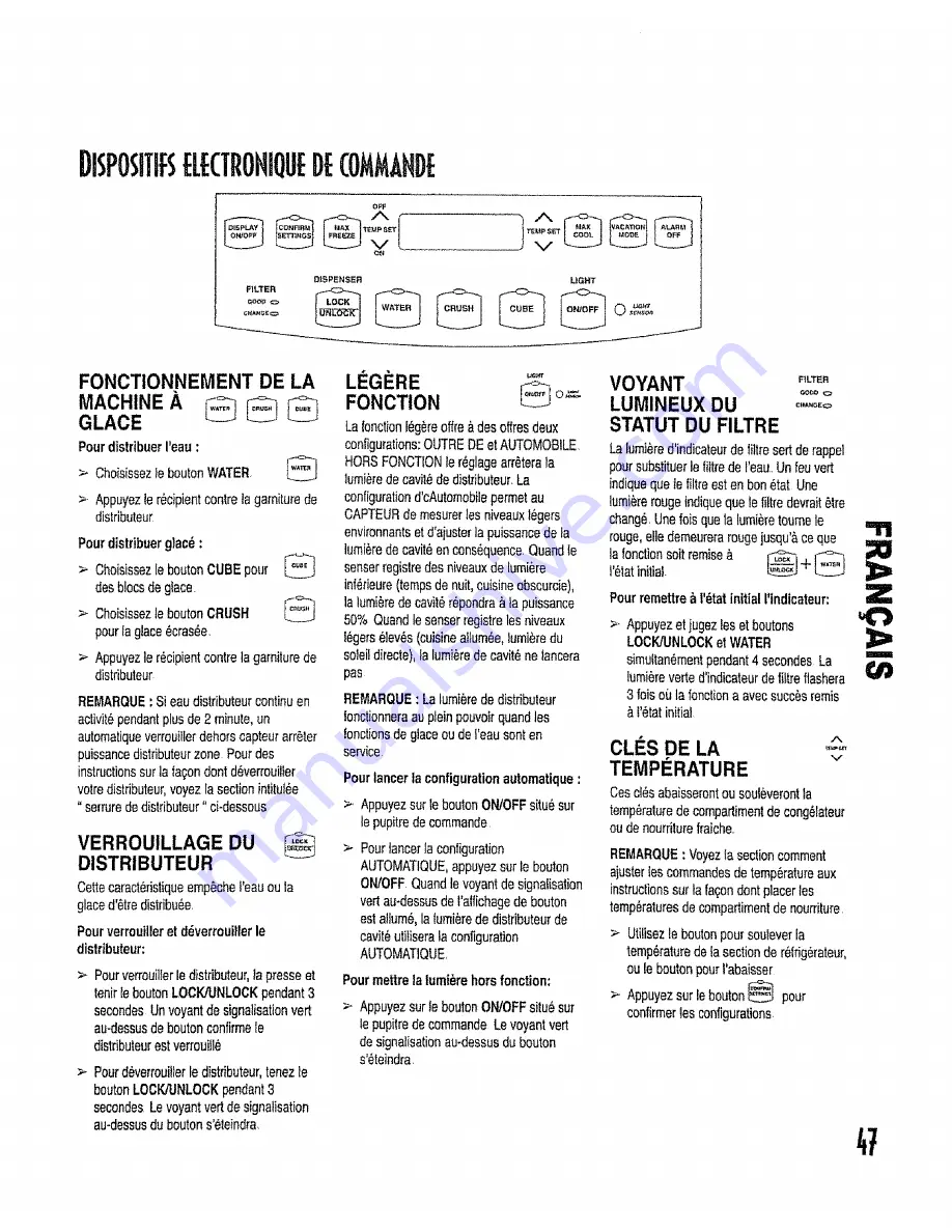 Kenmore 596.50002100 Use And Care Manual Download Page 47