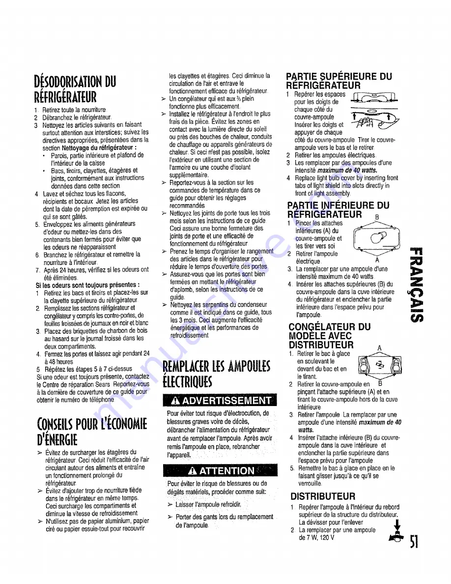 Kenmore 596.50002100 Use And Care Manual Download Page 51