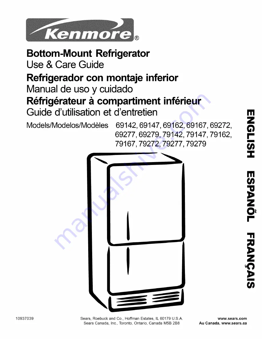 Kenmore 596.69142 Скачать руководство пользователя страница 1