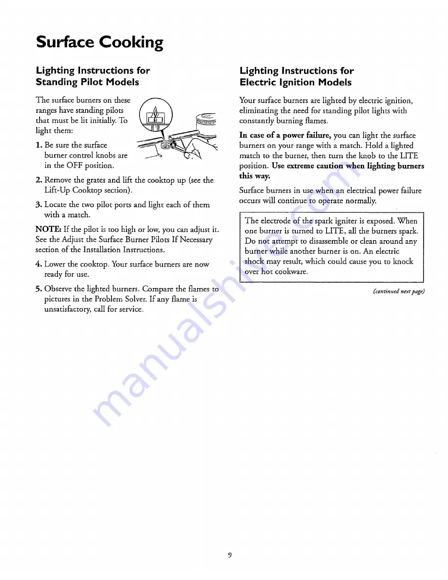 Kenmore 61011 Use Owner'S Manual Download Page 9