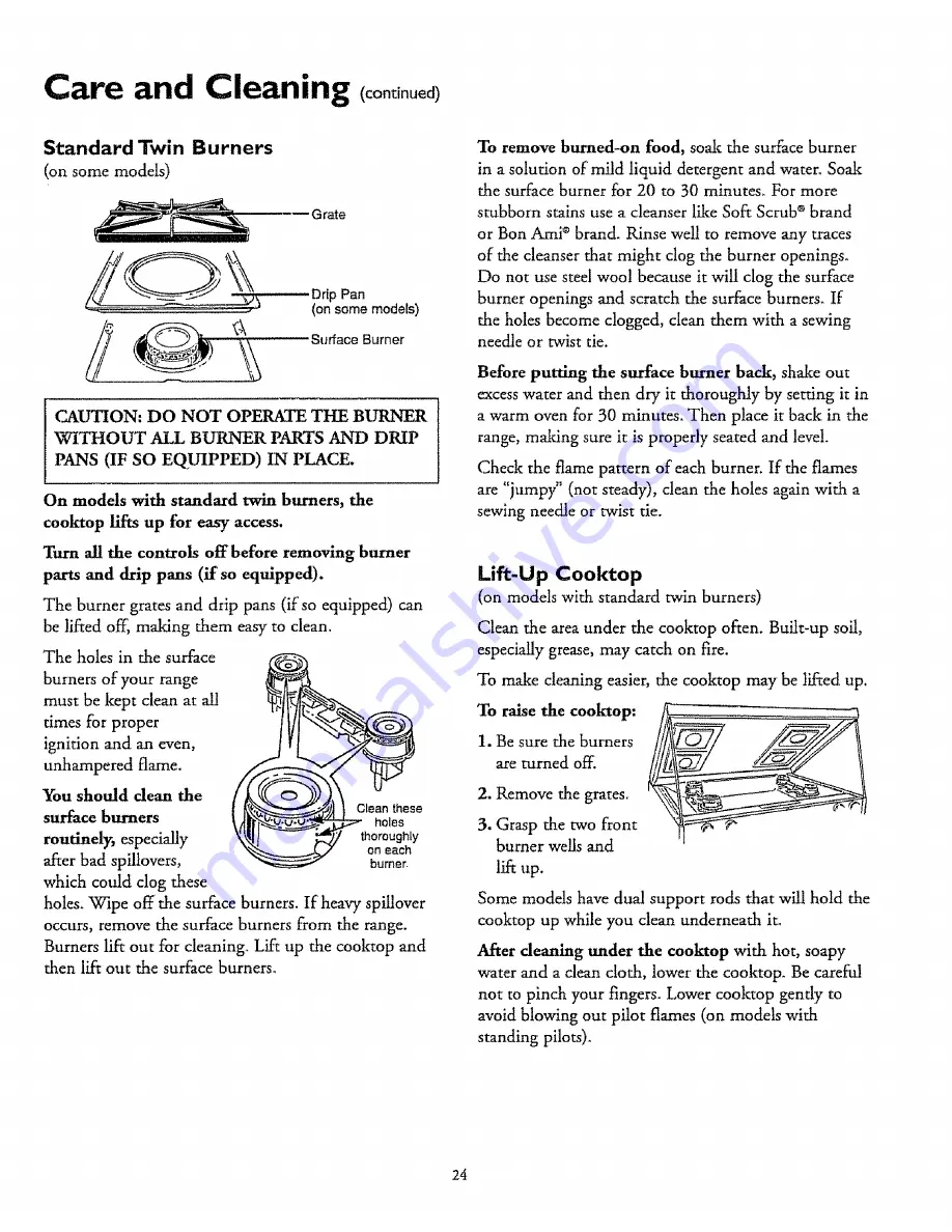 Kenmore 61011 Use Owner'S Manual Download Page 24