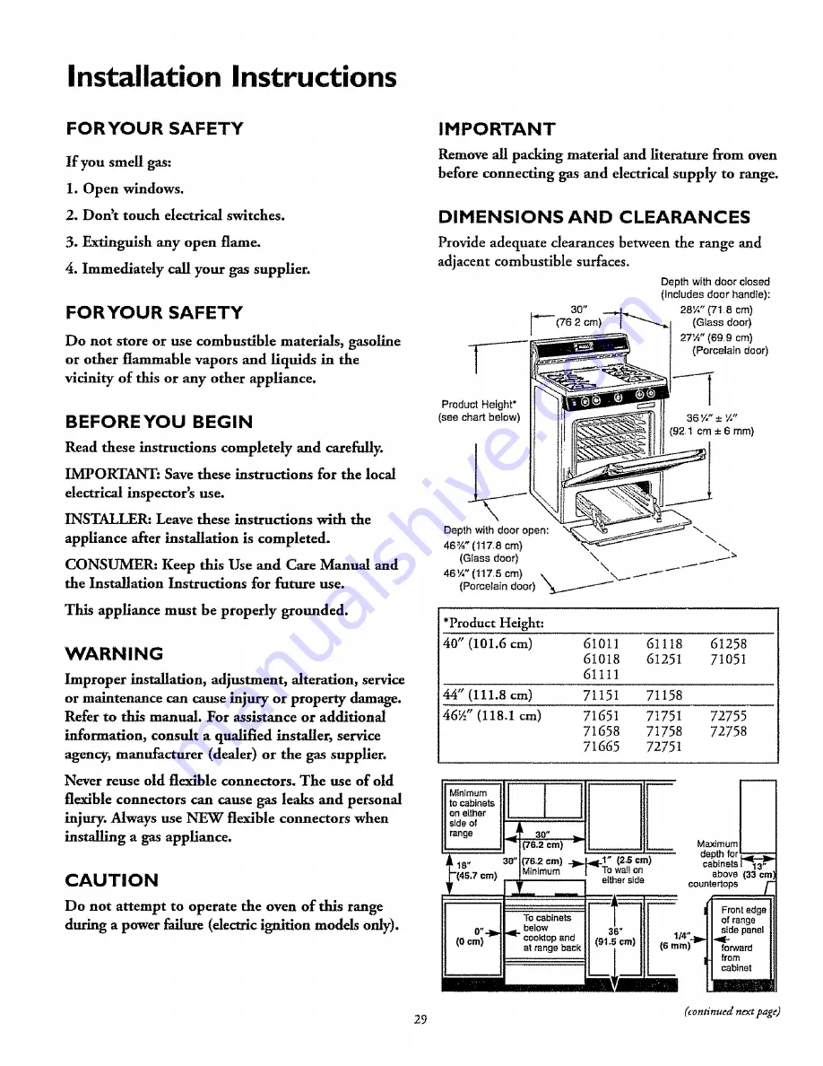 Kenmore 61011 Use Owner'S Manual Download Page 29