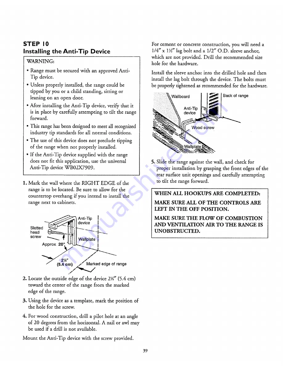 Kenmore 61011 Use Owner'S Manual Download Page 39