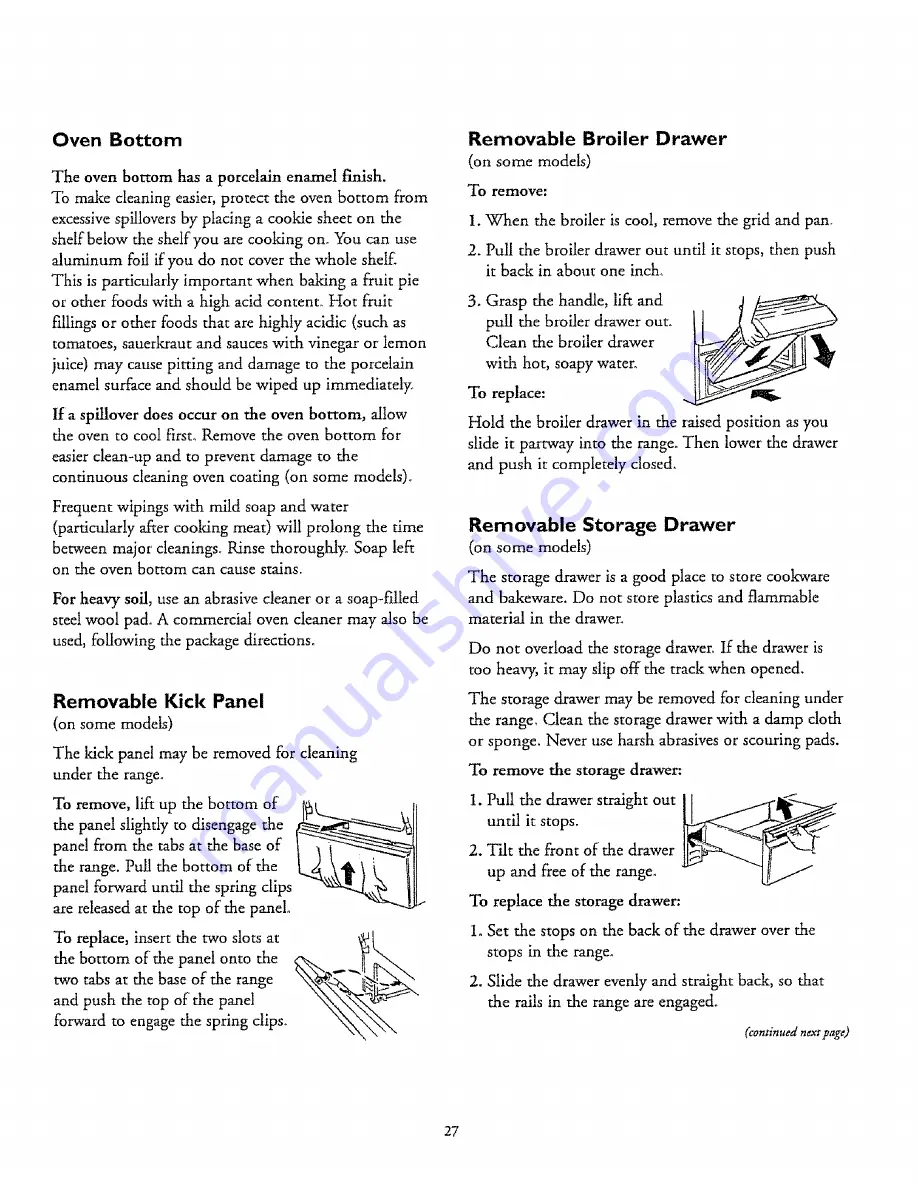 Kenmore 61021 Owner'S Manual Download Page 27