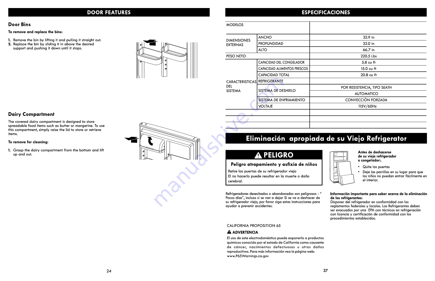 Kenmore 6120 Series Use & Care Manual Download Page 37