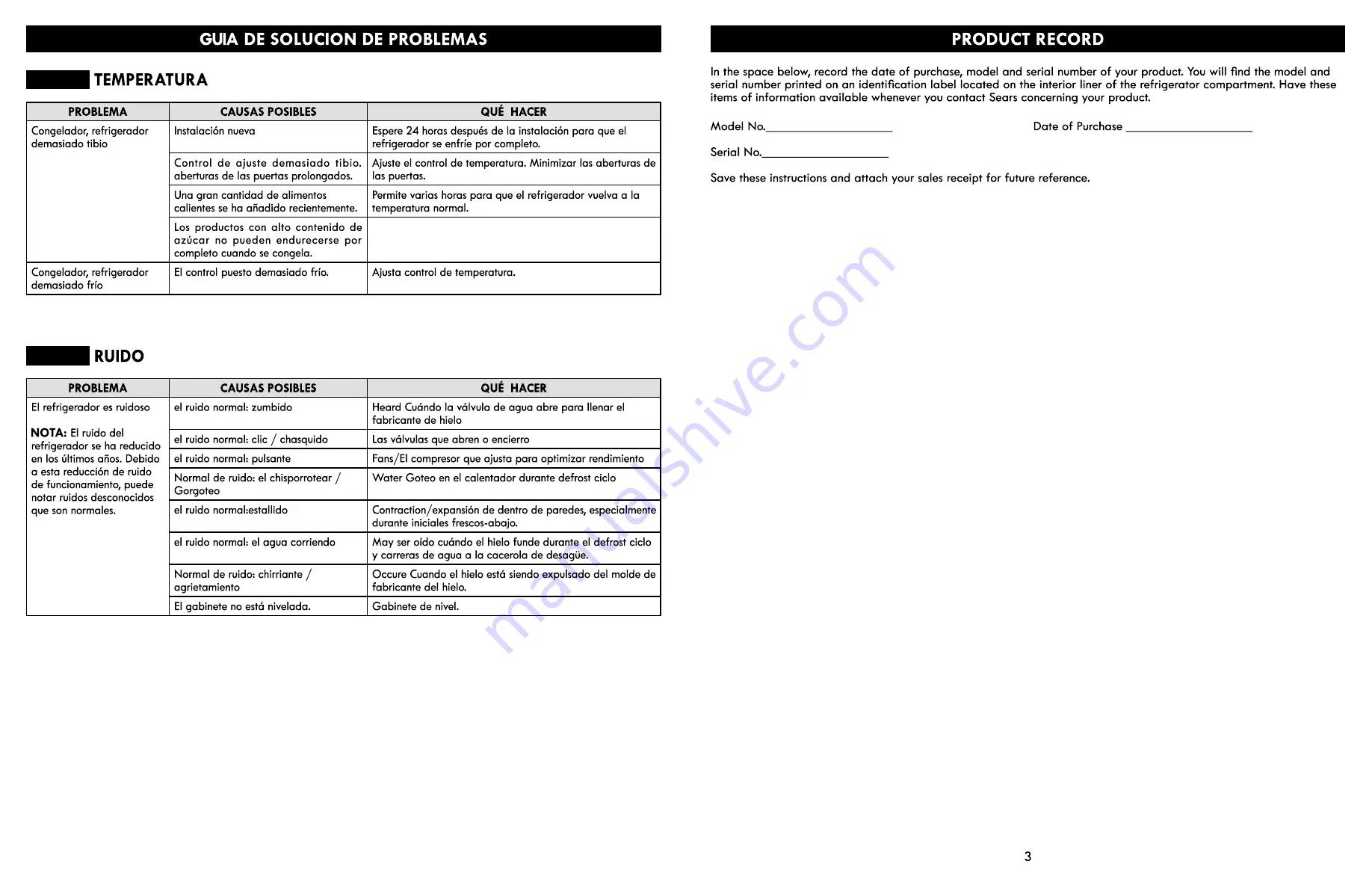 Kenmore 6120 Series Use & Care Manual Download Page 58