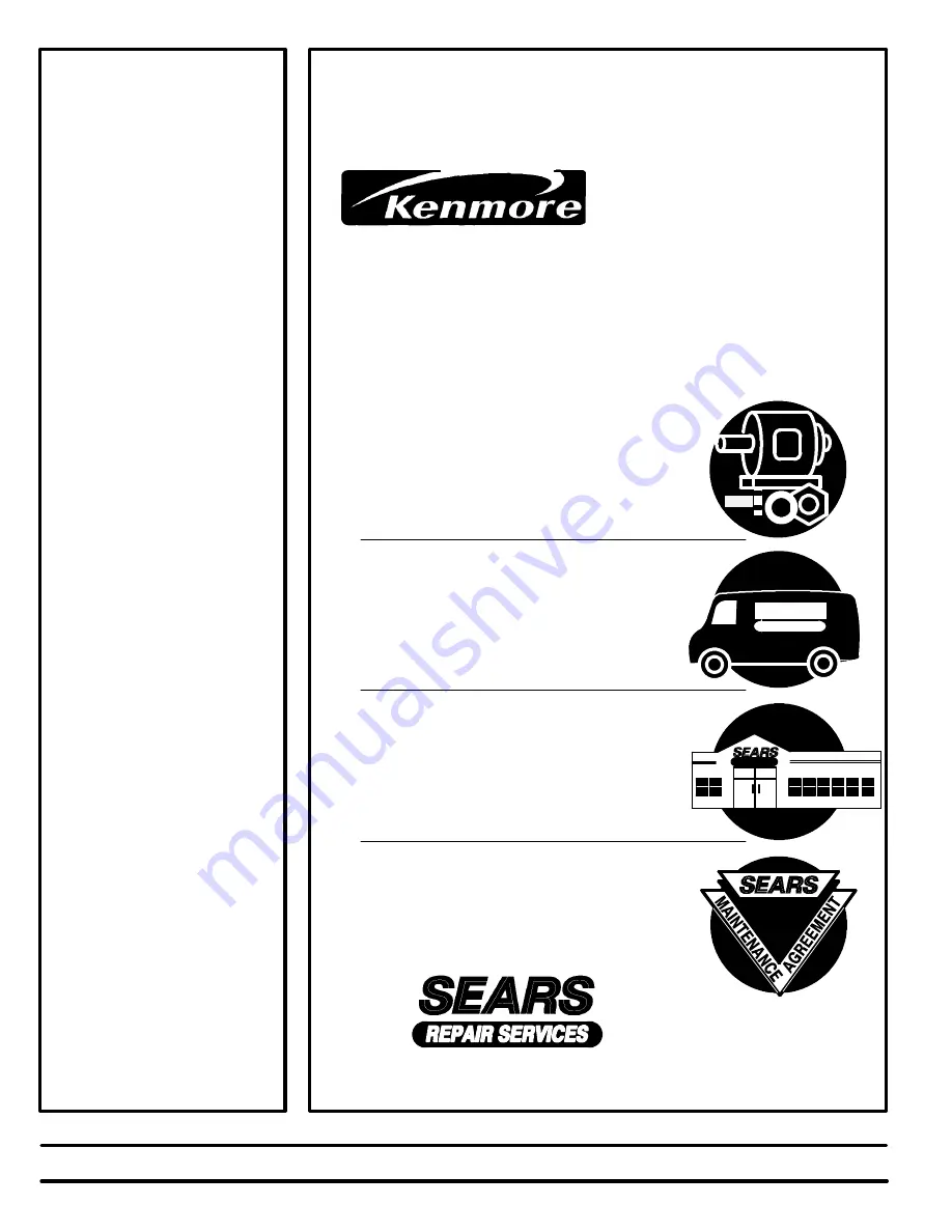 Kenmore 625.347001 Owner'S Manual Download Page 20