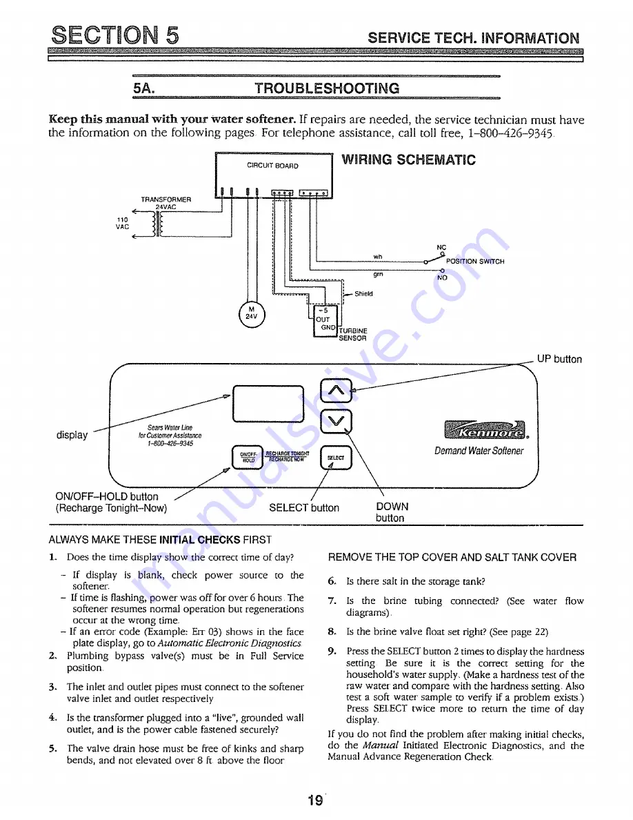 Kenmore 625.34847 Скачать руководство пользователя страница 19