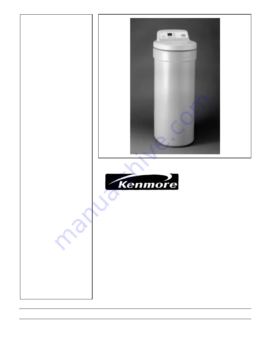 Kenmore 625.348471 Manual Download Page 1