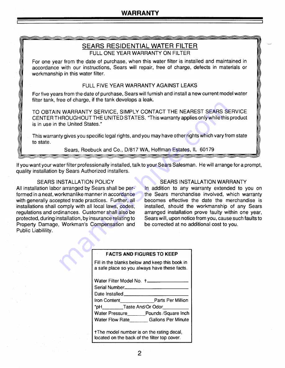 Kenmore 625.349223 Manual Download Page 2