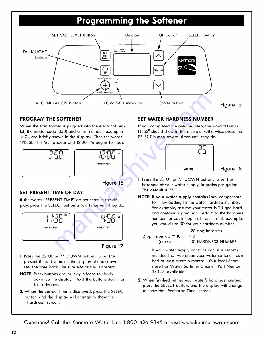 Kenmore 625.3835 Скачать руководство пользователя страница 12