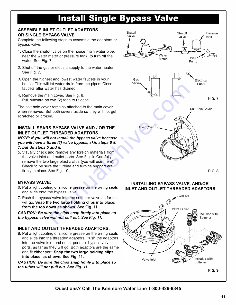 Kenmore 625.38356 Owner'S Manual Download Page 11