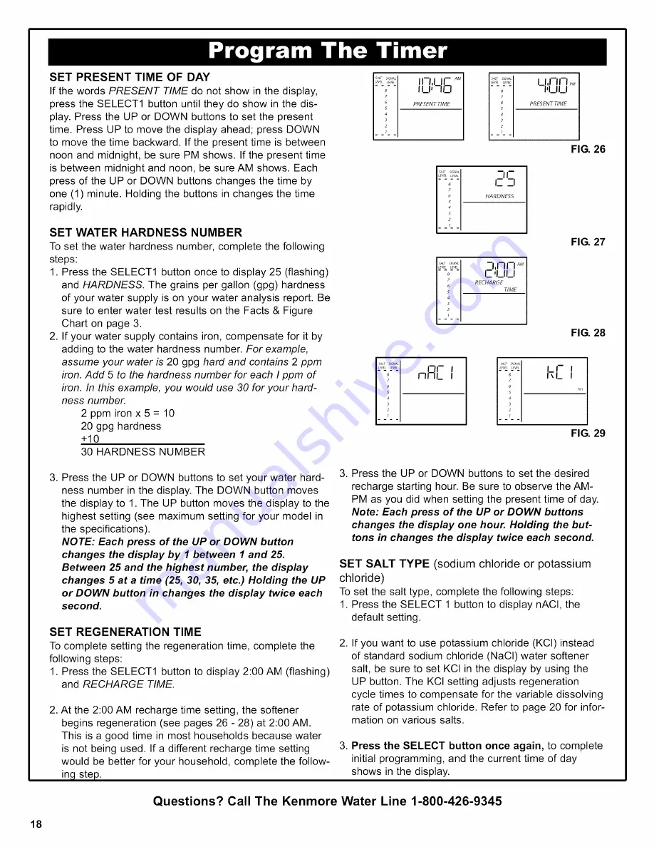 Kenmore 625.38376 Owner'S Manual Download Page 18