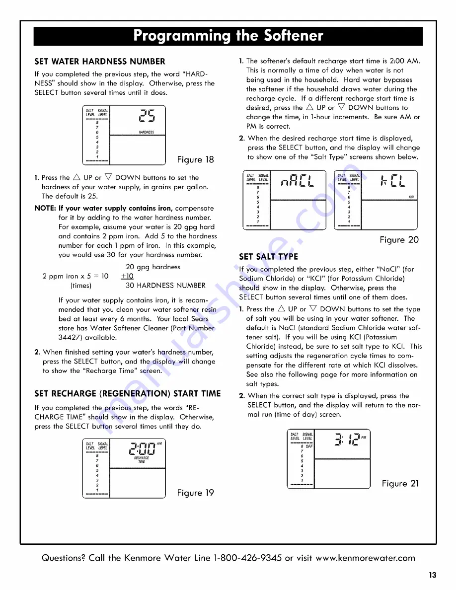 Kenmore 625.384200 Use & Care Manual Download Page 13