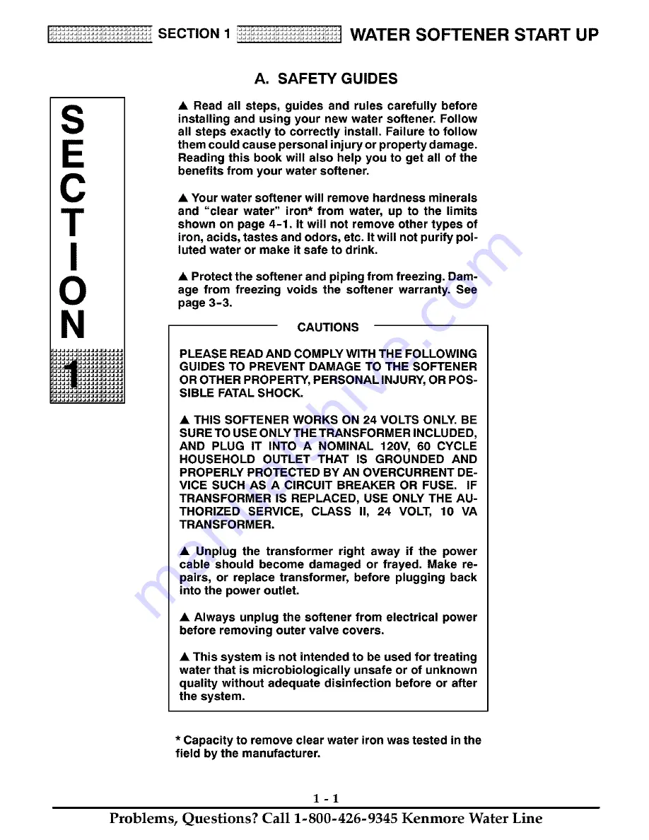 Kenmore 625.38811 Owner'S Manual Download Page 4