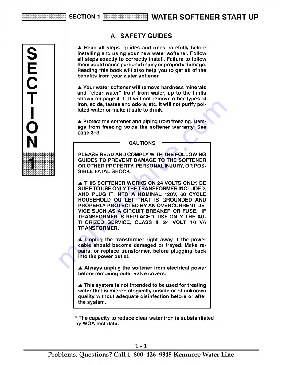 Kenmore 625.388170 Owner'S Manual Download Page 4