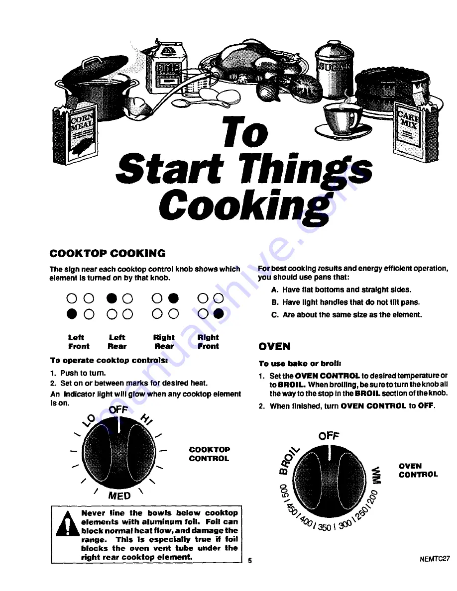 Kenmore 62821 Use Use, Care, Safety Manual Download Page 6