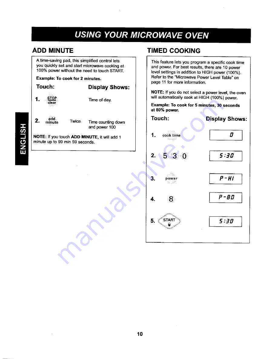 Kenmore 66229 - 1.1 cu. ft. 1100 Watts Countertop Microwave Скачать руководство пользователя страница 10