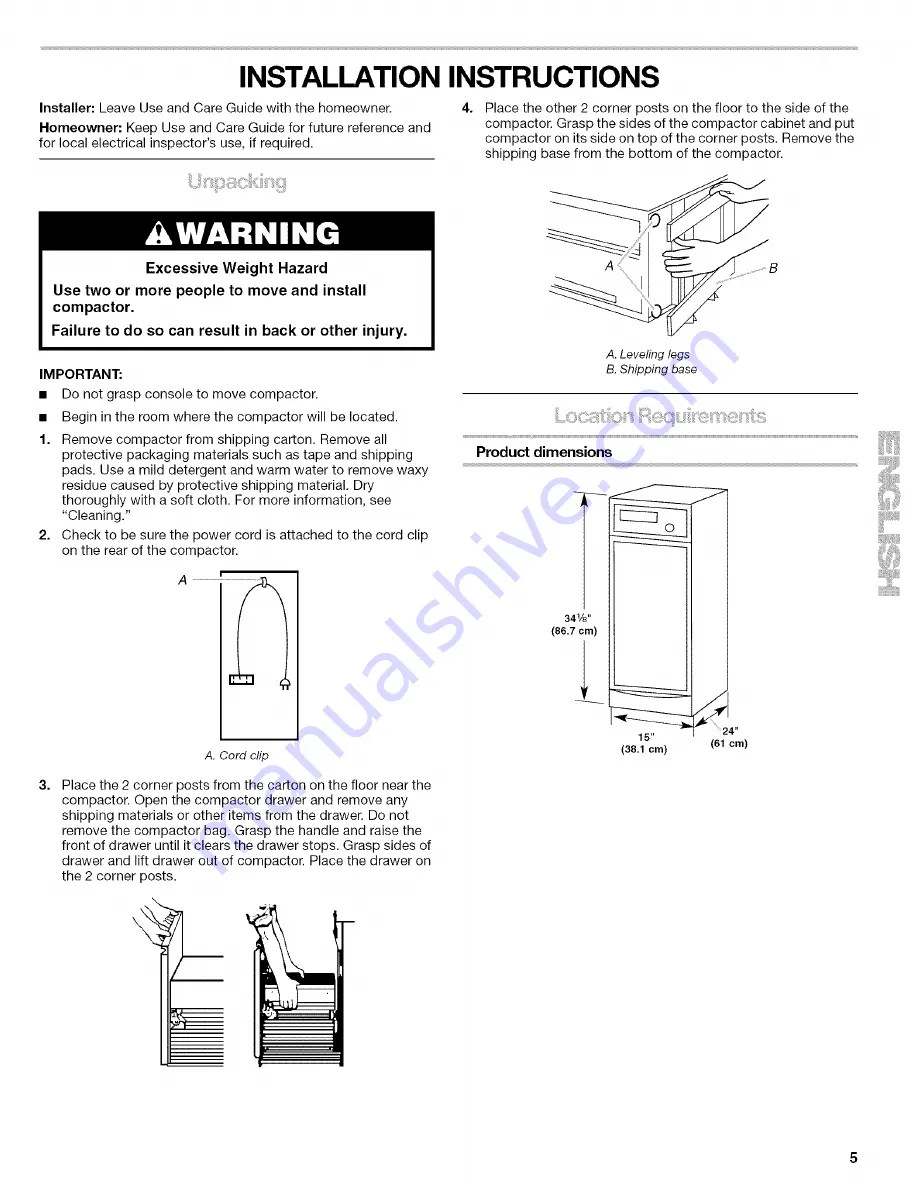 Kenmore 665.1361 Series Use & Care Manual Download Page 5