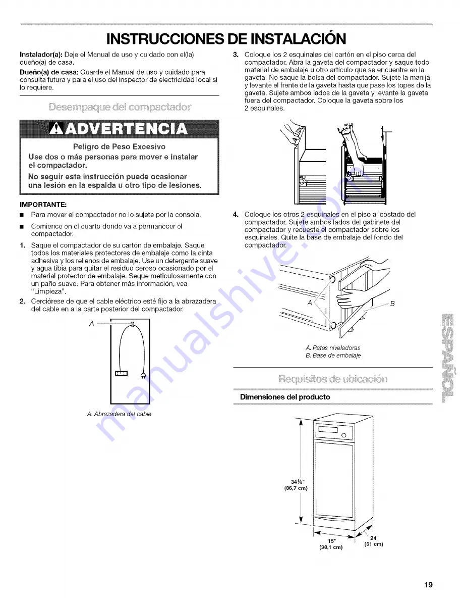 Kenmore 665.1361 Series Use & Care Manual Download Page 19