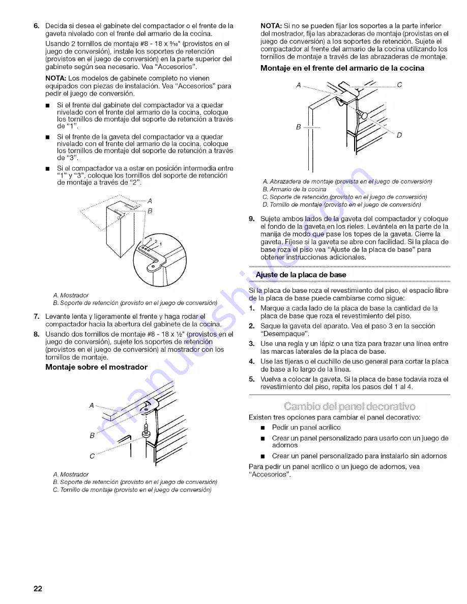 Kenmore 665.1361 Series Use & Care Manual Download Page 22