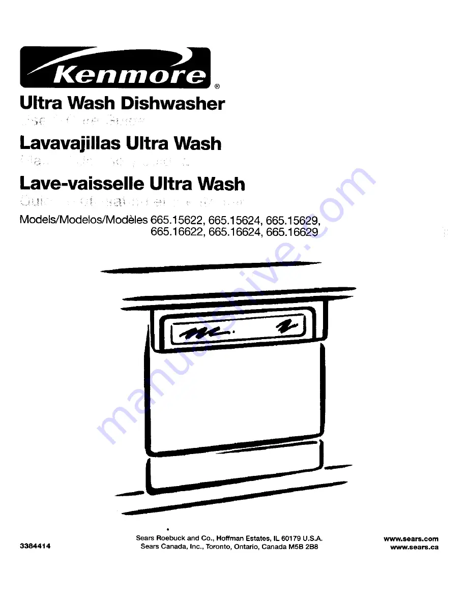 Kenmore 665.15622 Installation Instructions And Use & Care Manual Download Page 1