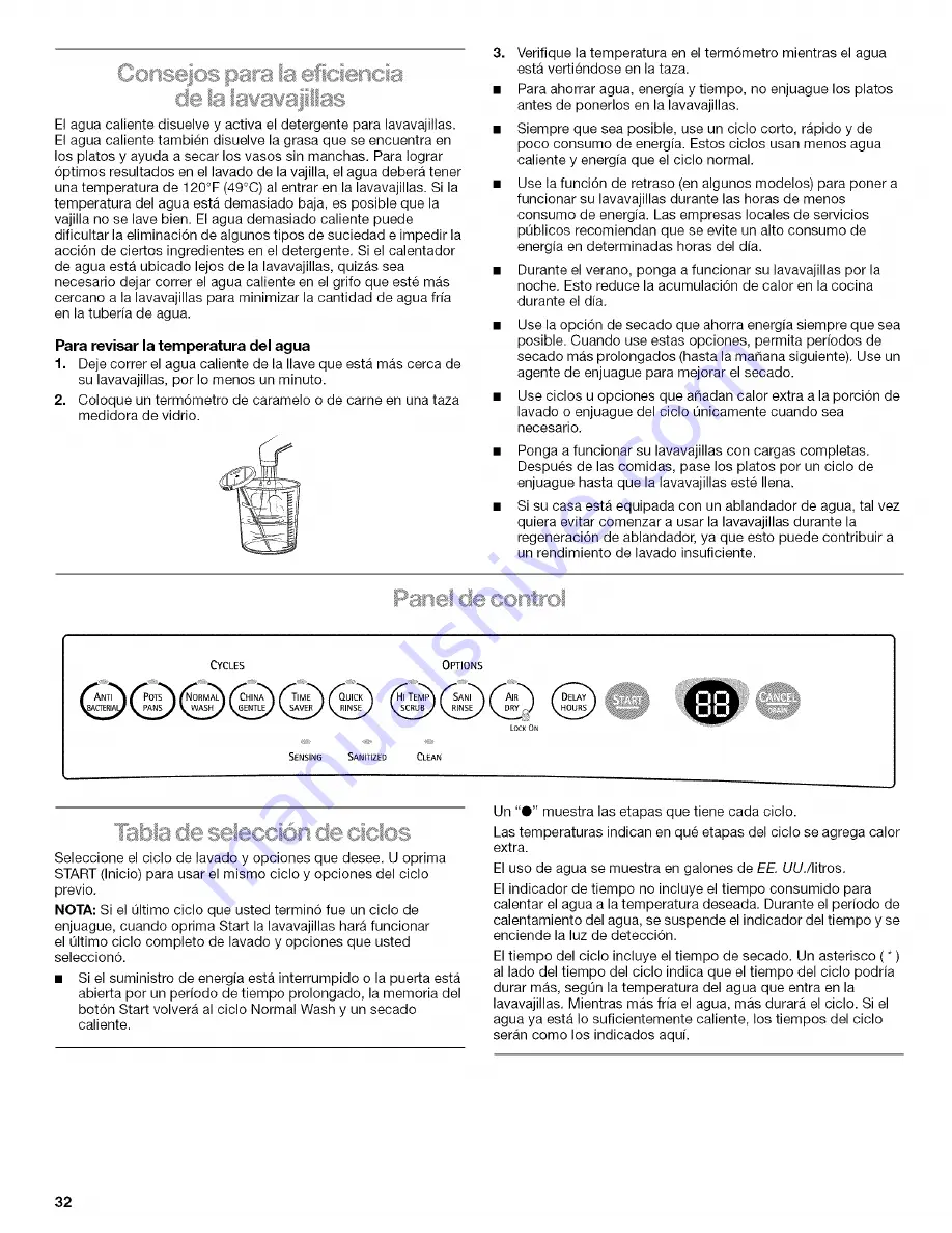 Kenmore 665.15894 Use And Care Manual Download Page 32