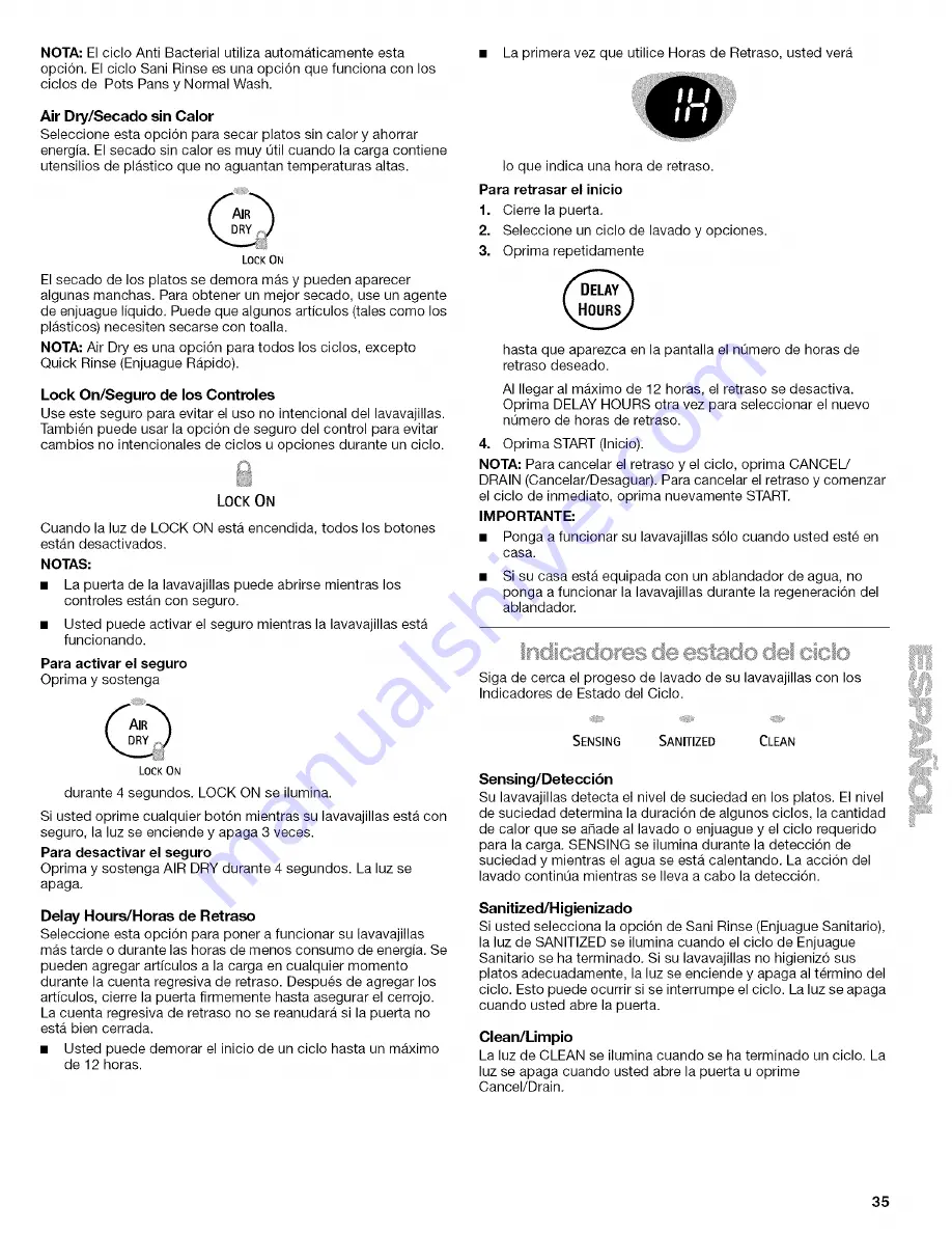 Kenmore 665.15894 Use And Care Manual Download Page 35