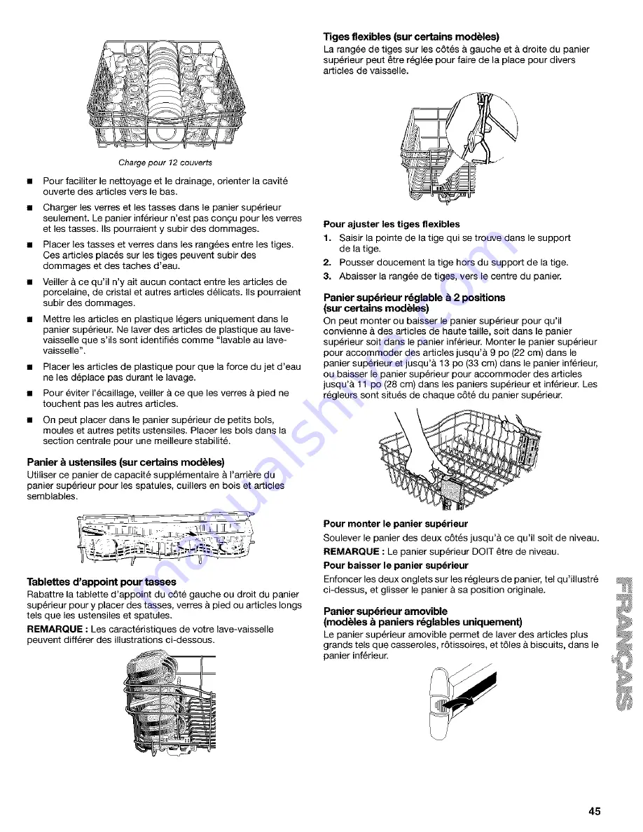 Kenmore 665.1636 Скачать руководство пользователя страница 45