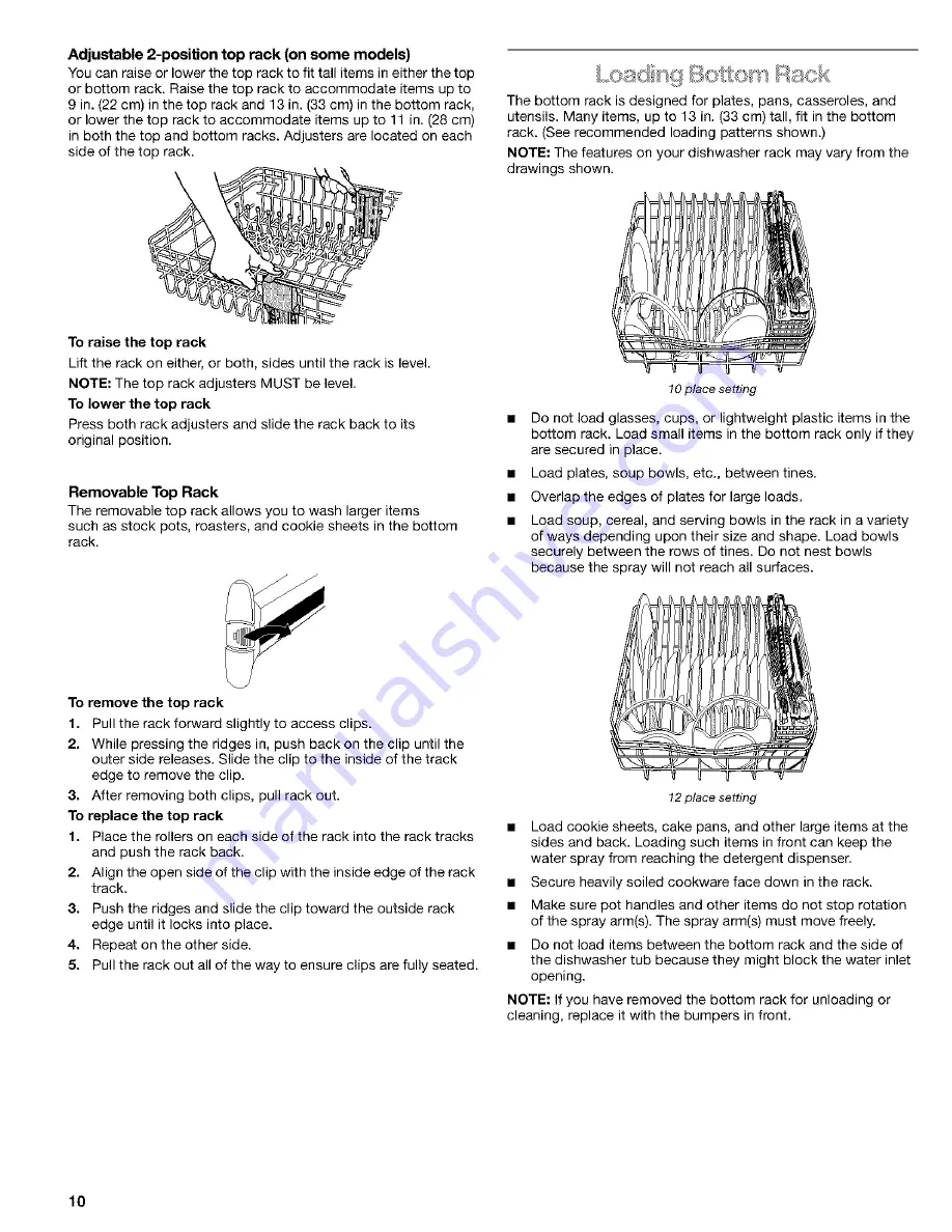 Kenmore 665.16532 Use & Care Manual Download Page 10