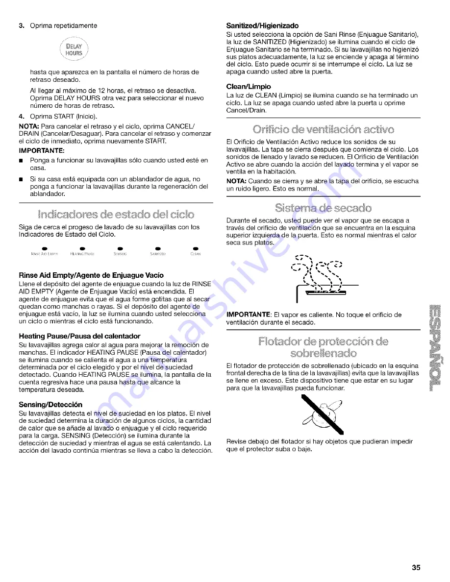 Kenmore 665.16572 Use & Care Manual Download Page 35