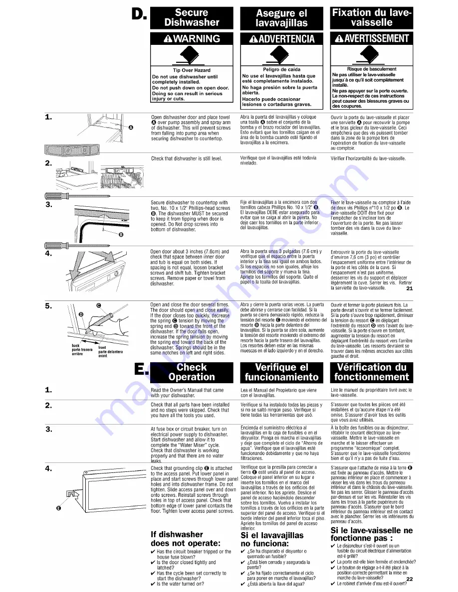 Kenmore 665.16772 Installation Instructions Manual Download Page 12