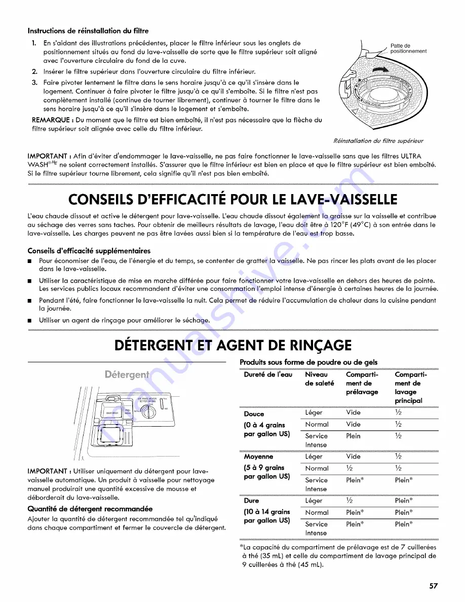 Kenmore 665.1715 Скачать руководство пользователя страница 57