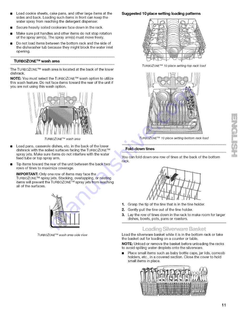 Kenmore 665.1727 Use And Care Manual Download Page 11