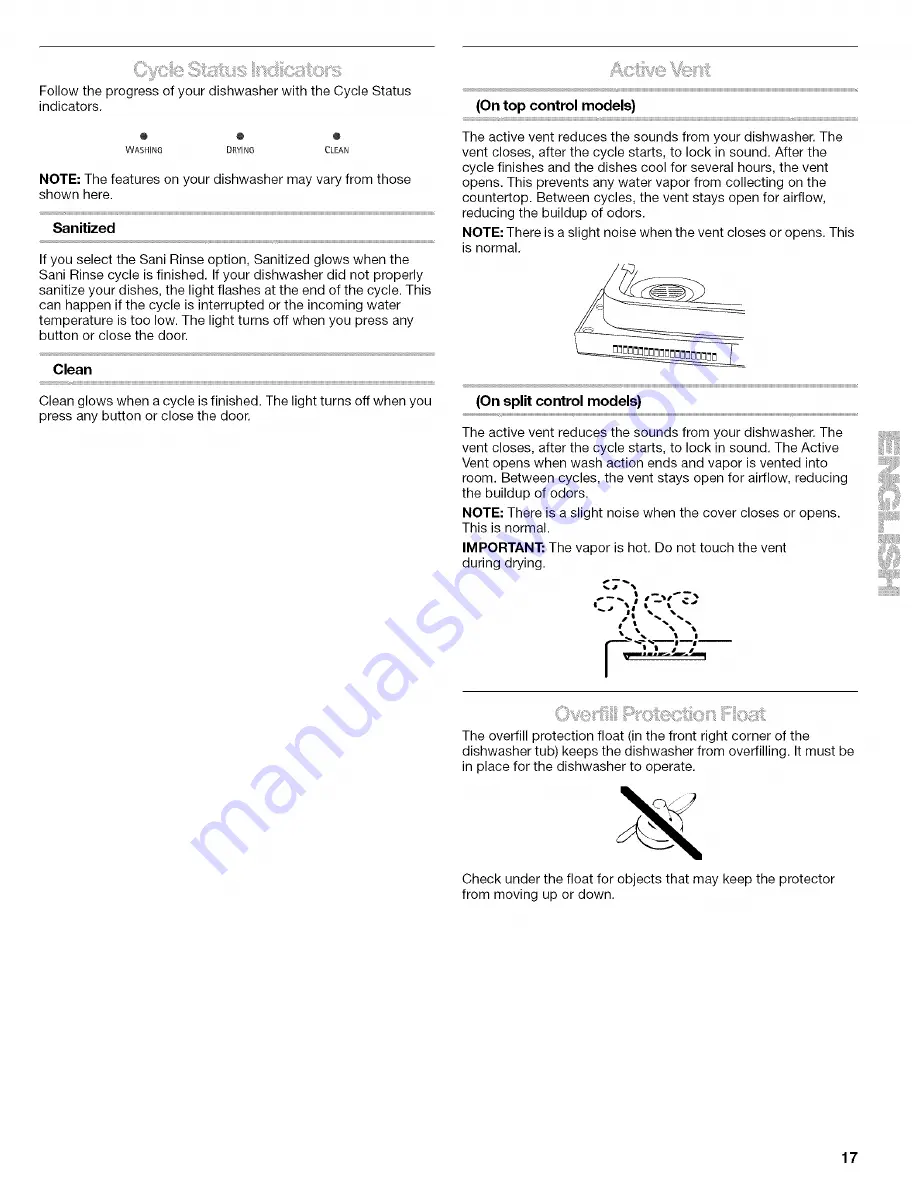 Kenmore 665.1727 Use And Care Manual Download Page 17